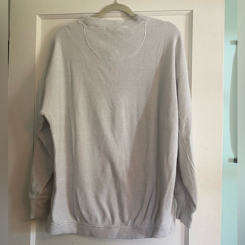 aerie Light Gray Ribbed Top - Picture 3 of 3